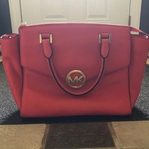 Leather Orange Michael Kors